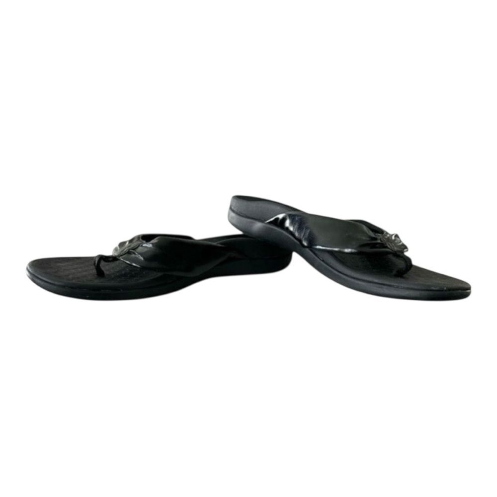 Vionic Melo Black Orthotic Flip Flop Thong Sandals Arch Support Womens 12